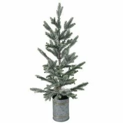 St. Nicholas Square® LED Artificial Flocked Tree Floor Decor