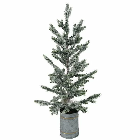 St. Nicholas Square® LED Artificial Flocked Tree Floor Decor