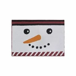 St. Nicholas Square® Snowman Face Rug