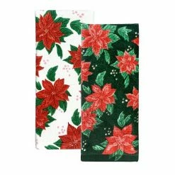 St. Nicholas Square® Poinsettia Kitchen Towel 2-pk.