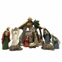 St. Nicholas Square® Carved Resin Nativity Scene