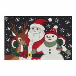 St. Nicholas Square® Santa Friends Holiday 19.5'' X 30'' Accent Rug