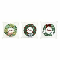 St. Nicholas Square® Peace, Hope, Love 3-pack Throw Pillow Set