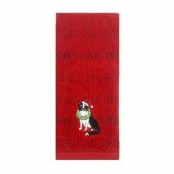 St. Nicholas Square® Dog Plaid Hand Towel