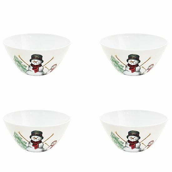 St. Nicholas Square® Yuletide 4-pc. Melamine Cereal Bowl Set