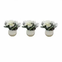 St. Nicholas Square® Artificial Floral Arrangement Table Decor 3-piece Set