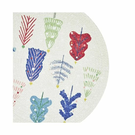 St. Nicholas Square® Colorful Tree Braided Placemat - Image 2