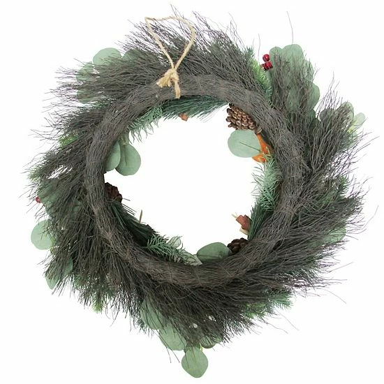St. Nicholas Square® Artificial Orange Slice Eucalyptus Wreath - Image 3