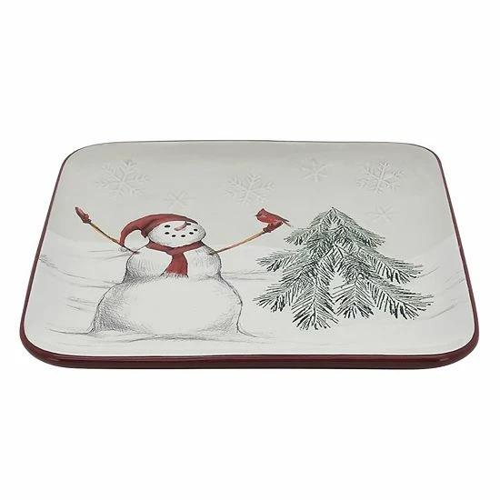 St. Nicholas Square® Yuletide Square Salad Plate - Image 2