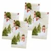 St. Nicholas Square® Yuletide Snowman Dinner Napkin 4-pk.