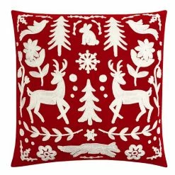 St. Nicholas Square® Folklore Deer Throw Pillow