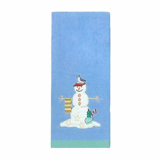 St. Nicholas Square® Coastal Snowman Hand Towel
