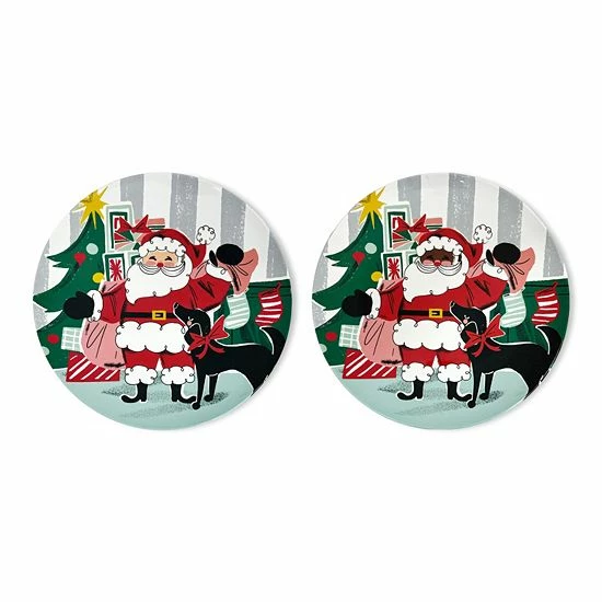 St. Nicholas Square® Merry Merry 4-pc. Dinner Plate Set - Image 4