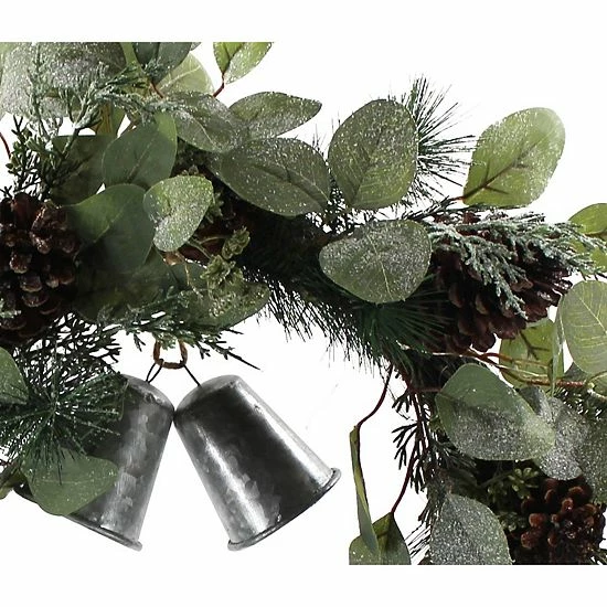 St. Nicholas Square® Bell Artificial Greenery Wreath - Image 4