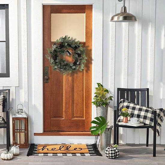 St. Nicholas Square® Bell Artificial Greenery Wreath - Image 5