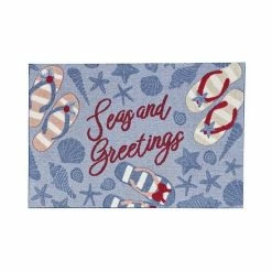 St. Nicholas Square® Seas & Greetings Holiday 19.5'' X 30'' Accent Rug