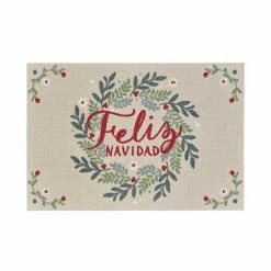 St. Nicholas Square® Feliz Navidad Holiday 19.5'' X 30'' Accent Rug