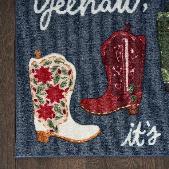 St. Nicholas Square® Yeehaw, It's Christmas Holiday 19.5'' X 30'' Accent Rug - Image 3