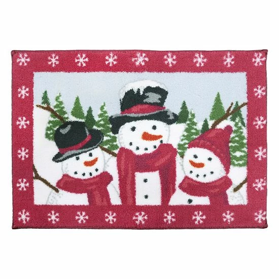 St. Nicholas Square® Yuletide Snowman Rug