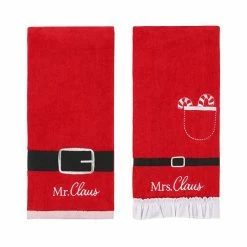 St. Nicholas Square® Holiday Season Hand Towel 2-pack Set Green Hats