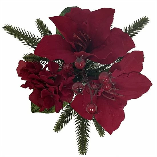 St. Nicholas Square® Artificial Amaryllis Arrangement Table Decor - Image 2
