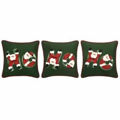 St. Nicholas Square® Ho Ho Ho 3 Pack Throw Pillow Set Santa Light Skin Tone