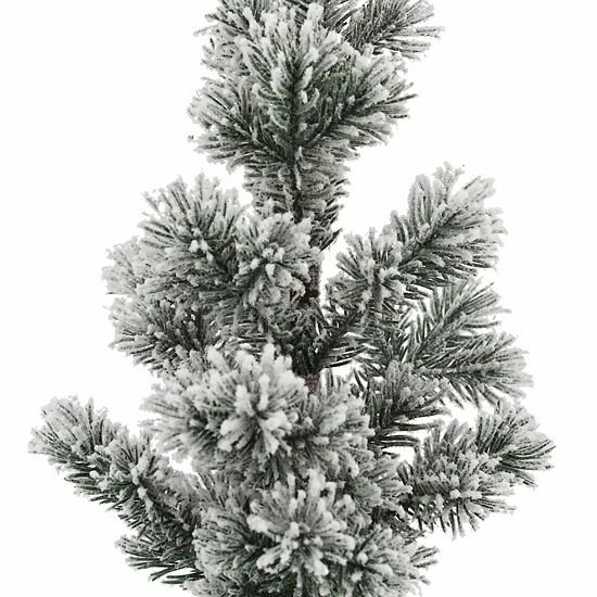 St. Nicholas Square® Flocked Artificial Pine Tree Floor Decor - Image 2
