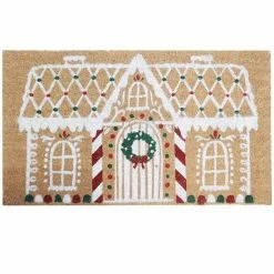 St. Nicholas Square® Gingerbread House 18'' X 30'' Coir Doormat