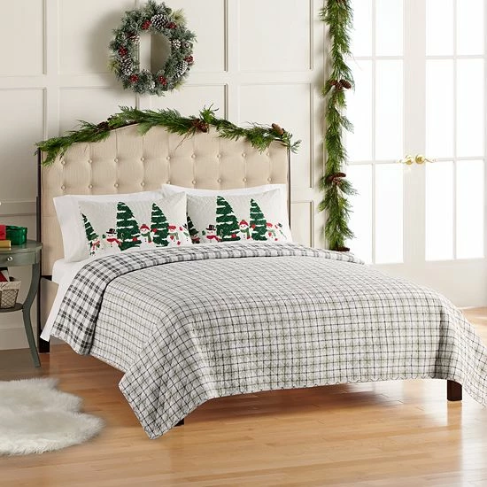 St. Nicholas Square® Snowmen Printed Quilt Set With Shams - Image 3
