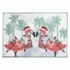 St. Nicholas Square® Coastal Palm Flamingo Rug