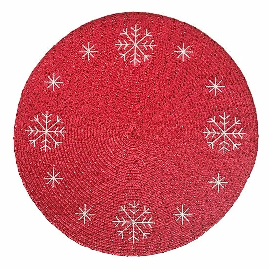 St. Nicholas Square® Embroidered Snowflake Placemat