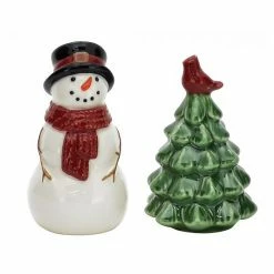 St. Nicholas Square® Yuletide Snowman Salt & Pepper Shaker Set