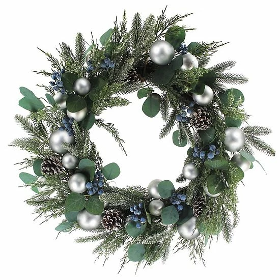 St. Nicholas Square® Artificial Juniper Berry Ornament Christmas Wreath