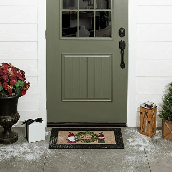 St. Nicholas Square® Merry Gnomes 18'' X 30'' LED Doormat - Image 3