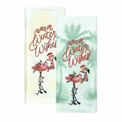 St. Nicholas Square® Flamingo Kitchen Towel 2-pk.