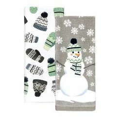 St. Nicholas Square® Cozy Snowman Kitchen Towel 2-pk.