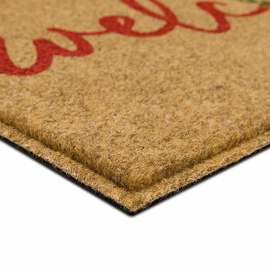 St. Nicholas Square® Holiday Welcome Wreath 18'' X 30'' Doormat - Image 4