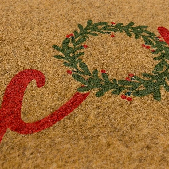 St. Nicholas Square® Holiday Welcome Wreath 18'' X 30'' Doormat - Image 5