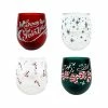St. Nicholas Square® Merry Merry 4-pc. Stemless Wine Set