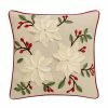 St. Nicholas Square® Poinsettia Throw Pillow