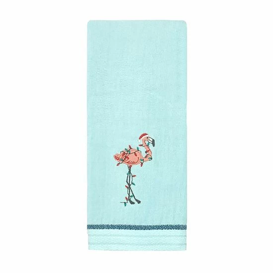 St. Nicholas Square® Coastal Flamingo Lights Hand Towel