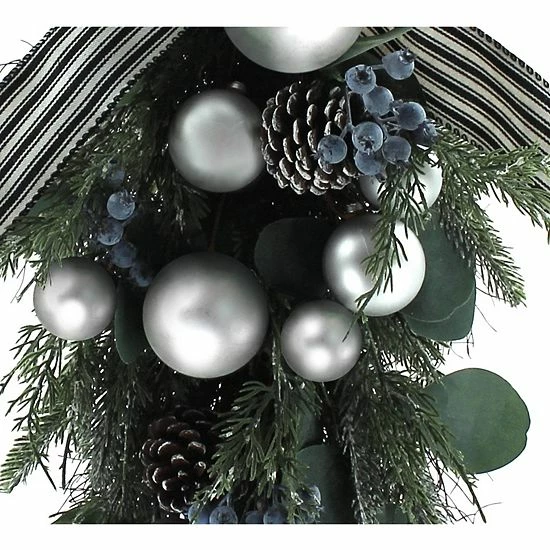 St. Nicholas Square® Artificial Juniper Berry Ornament Teardrop Wall Decor - Image 3