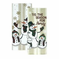 St. Nicholas Square® Snowman Family Kitchen Towel 2-pk.