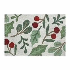 St. Nicholas Square® Holy Berry Hooked 20'' X 30'' Rug