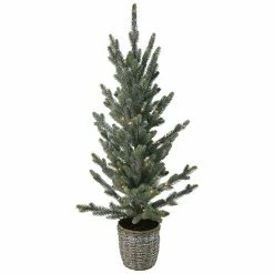 St. Nicholas Square® Pre-Lit Artificial Pine Tree Floor Decor
