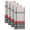 St. Nicholas Square® White Farmhouse Plaid Dinner Napkin 4-pk.